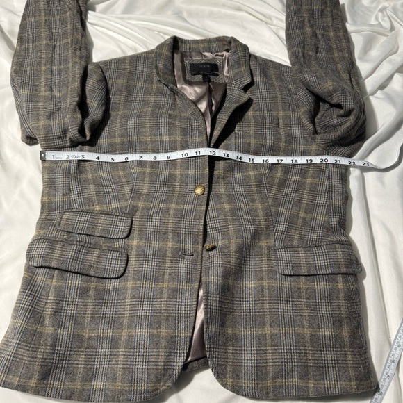 J. Crew Schoolboy Blazer Wool Blend English Tweed Size 16 Academia Preppy - Picture 15 of 15